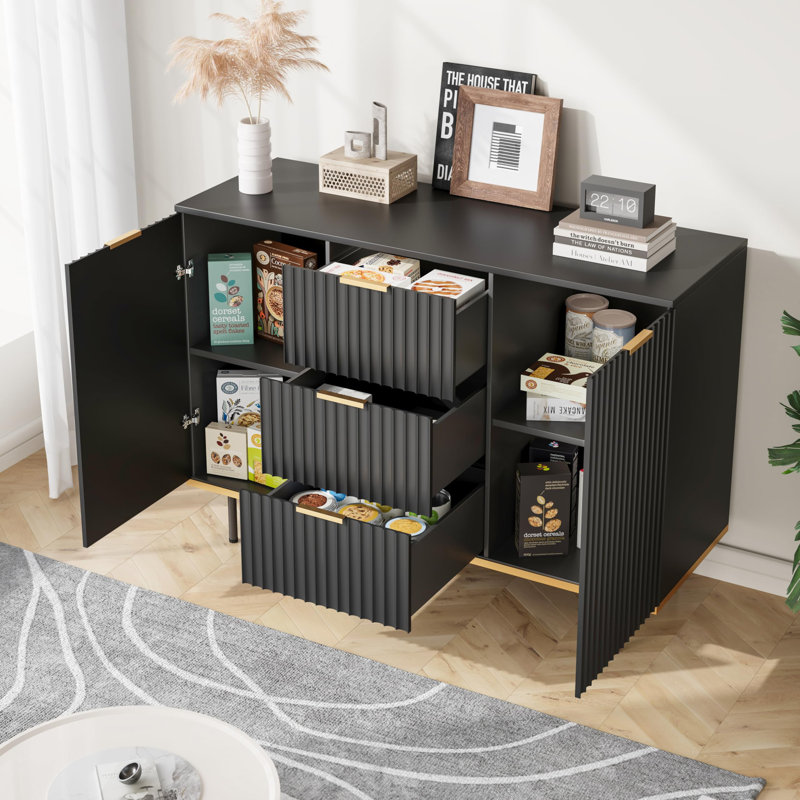 Cabinet 47.2'' Sideboard, Black
