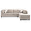 Canapé modulaire polyvalent avec revêtement en microfibre et dossier amovible Lingard