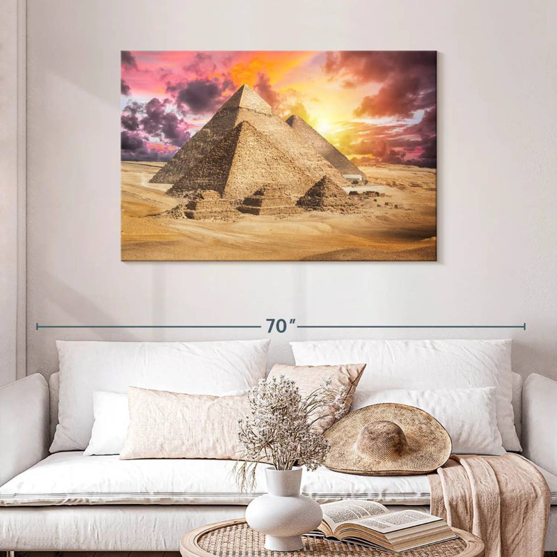 Adella Giza Pyramids Sunset Sky, 30" H x 45" W