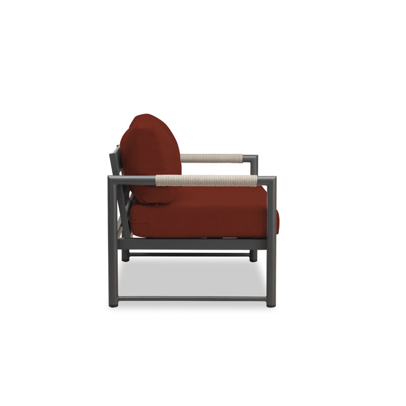 Alto Outdoor 2 - Seat Loveseat, Cast Silver Sunbrella®, Slate Gray