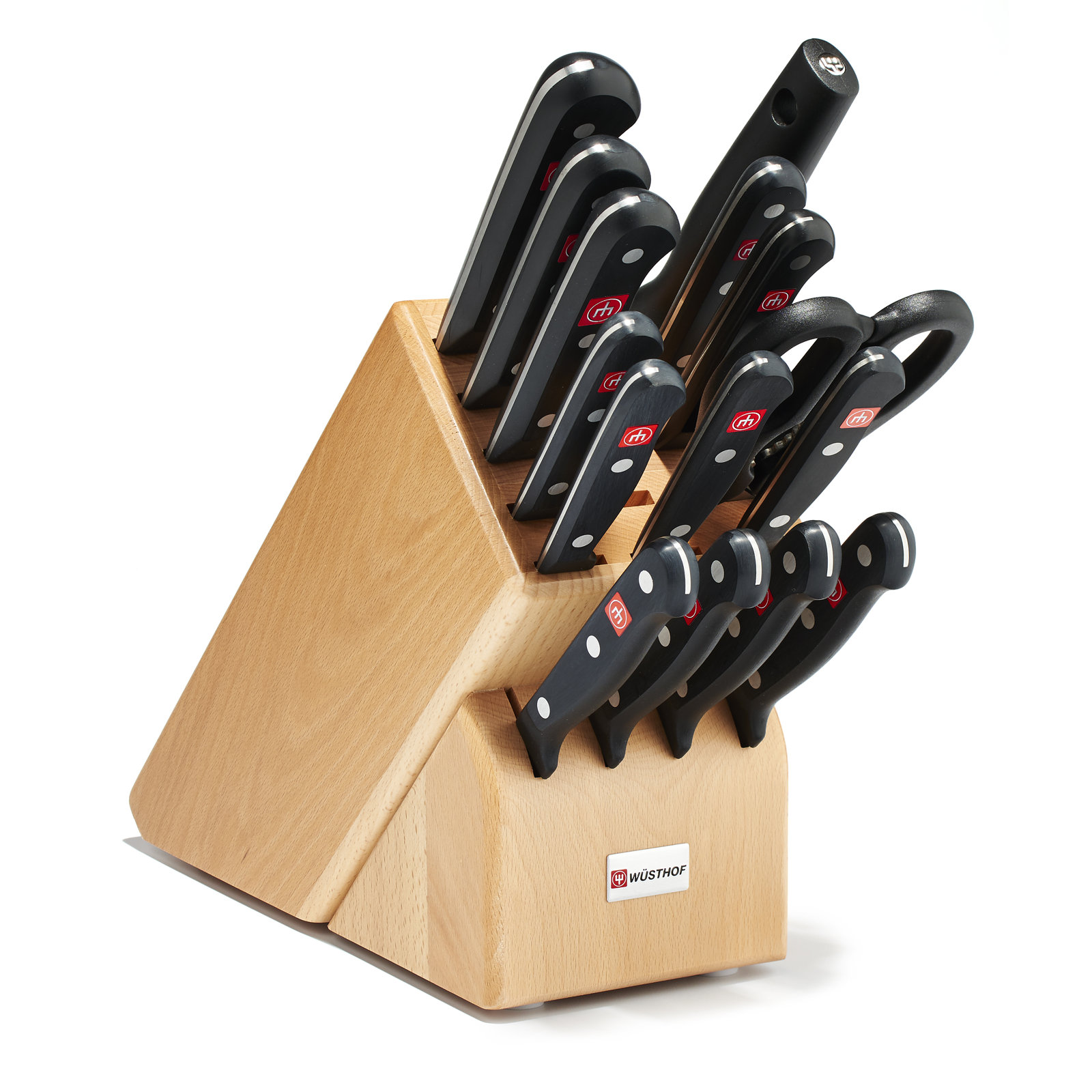 Wusthof Gourmet 16 Piece Knife Block Set, Natural