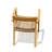 Amilo Wood Premium All-Weather Wicker Outdoor Dining Armchair