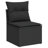  Garden Sofa Set Black