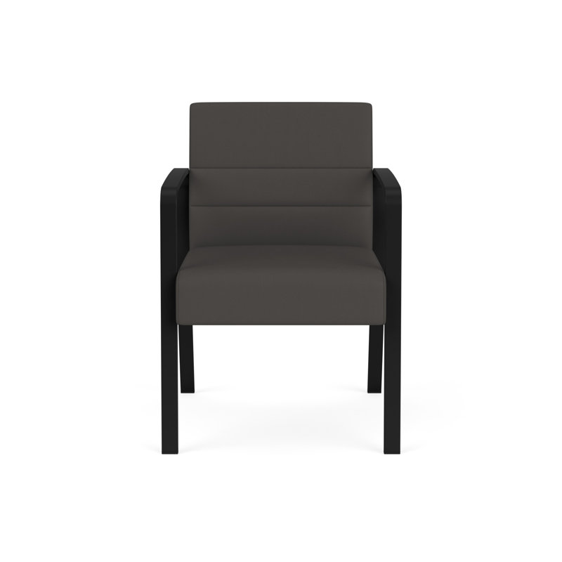 Cadre en métal pour chaise de réception Waterfall, Noir, Vinyle gris anthracite Patriot Plus