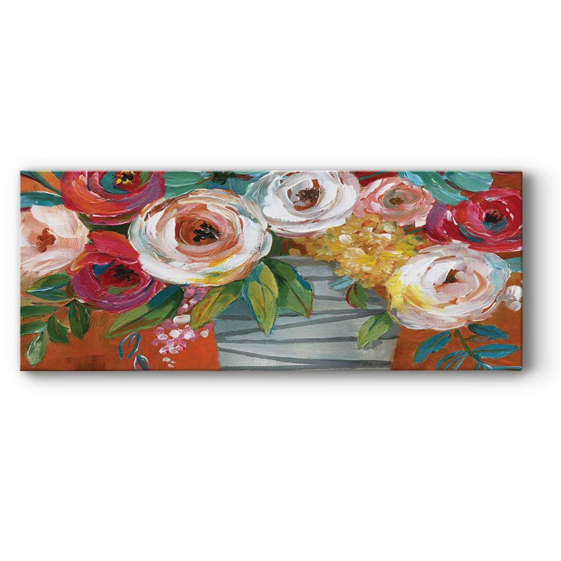 «Color Burst I» sur toile, H 8 po x l 20 po x P 1,5 po