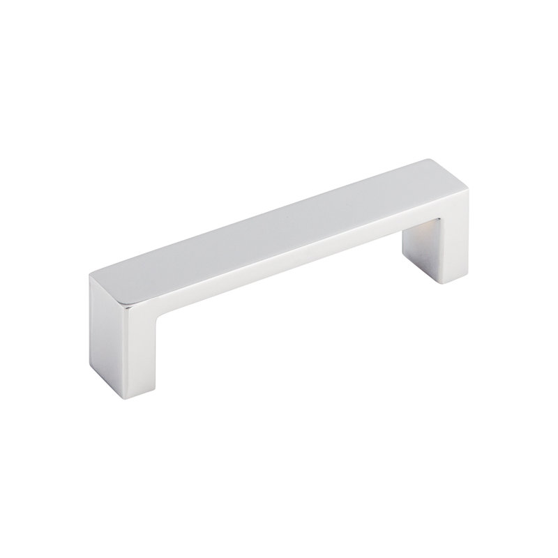 Modern Metro Bar Pull, Polished Chrome, 3 3/4" Center to Center