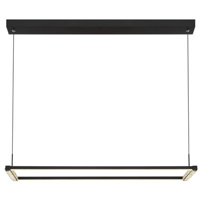 1 - Light Matte Black LED Pendant