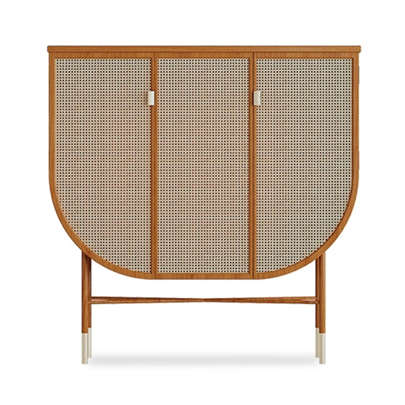 Armoire d'appoint Circle, Tanné, 39.37" H x 39.37" W x 13.78" D