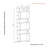 Lucy-Lee Geometric 6-Shelf Wall Library 64"H-23"W-844672923