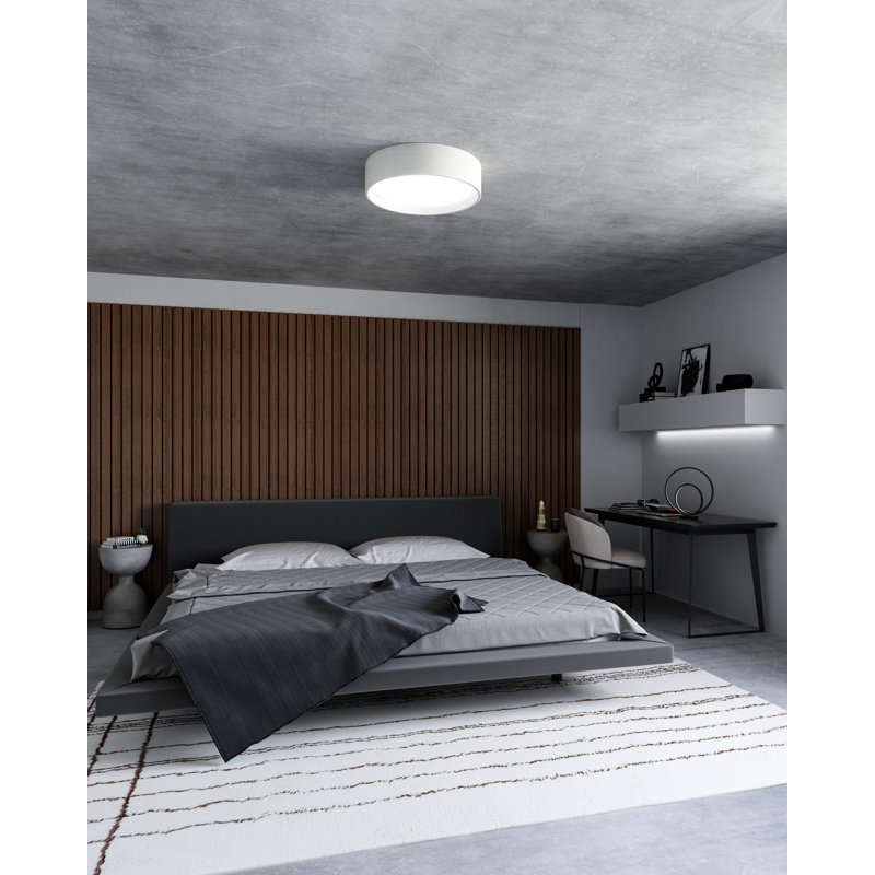 Dalton 1 - Light 20'' LED Flush Mount, White, White