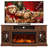 70''W Farmhouse Fireplace TV Stand for TVs up to 80", Electric Fireplace Included-529207386
