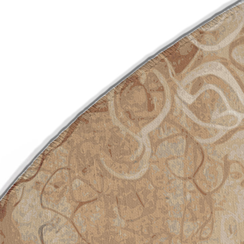 Tapis intérieur et extérieur Terracotta Glow, Rond 5 pi