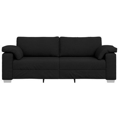 Canapé 3 places en tissu noir 86,61 po