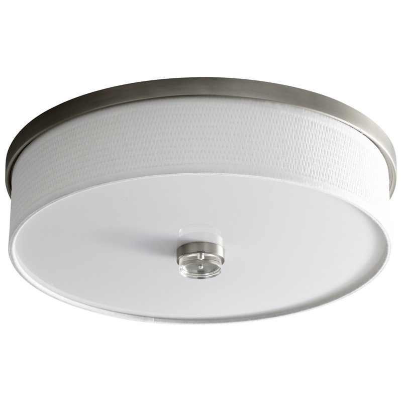 Plafonnier encastré 2 lumières Gash, H 7,75 po x l 14,5 po x P 14,5 po