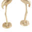 Simmonds Gold Aluminum Metal Flamingo Decorative Sculpture, Set of 2 15", 17"H