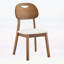 Chaise d'appoint avec coussins en tissu respirant et dossiers évidés pour un usage domestique-680931003