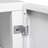 White Steel Office Pedestal Cabinet: 2-Door Mobile With 4 360 Rotatable Wheels & Smooth Surface Copier Universal Easy-1087194116