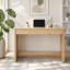 Bureau d'ordinateur et table d'écriture 47 pouces - Bureau de maison de ferme avec tiroir, bureau d'étude pour la chambre à coucher, table d'écriture et bureau à domicile