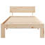Bed Frame with Headboard Solid Pine Wood-312509207-312509226