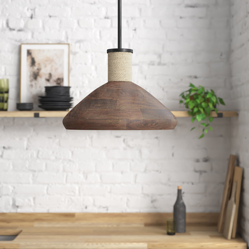 Luminaire suspendu conique à 1 lumière Jacob