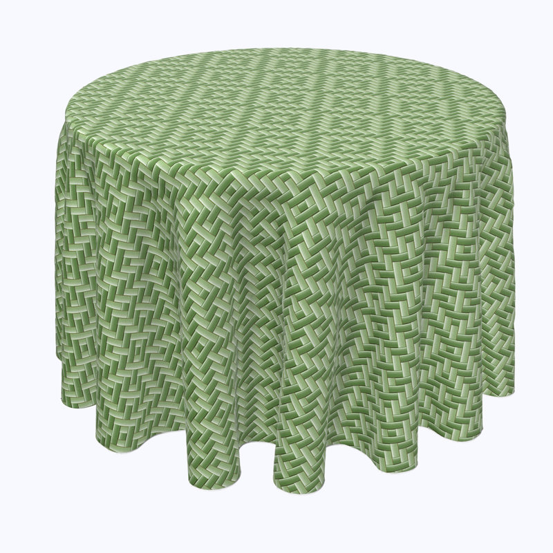 Viveiros Geometric Round Tablecloth, 96" x 96"