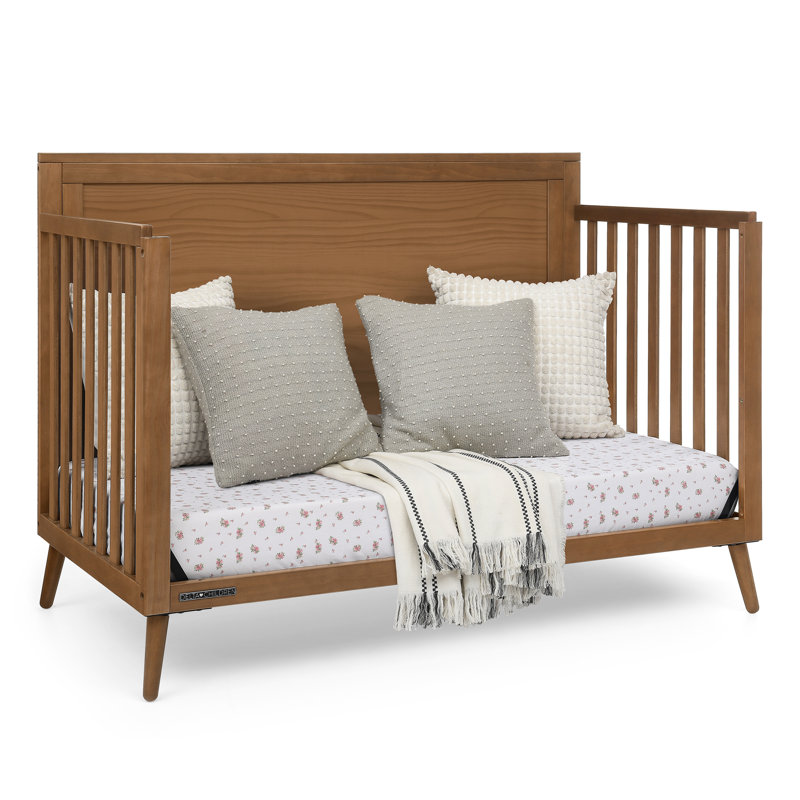 Lit de bébé convertible 6-en-1 Delta Children Lola, châtaignier, Châtaigne