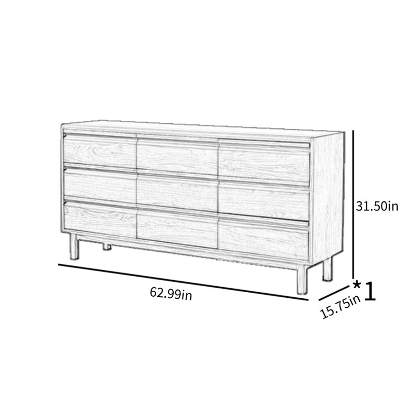 All Solid Wood Accent Cabinet