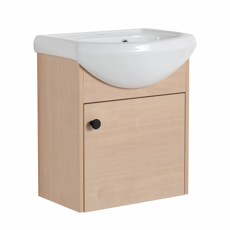 Ensemble de meuble-lavabo simple mural 18,1 po Kacia