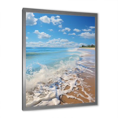 Plage, océan, bord de mer, sérénité III - impression