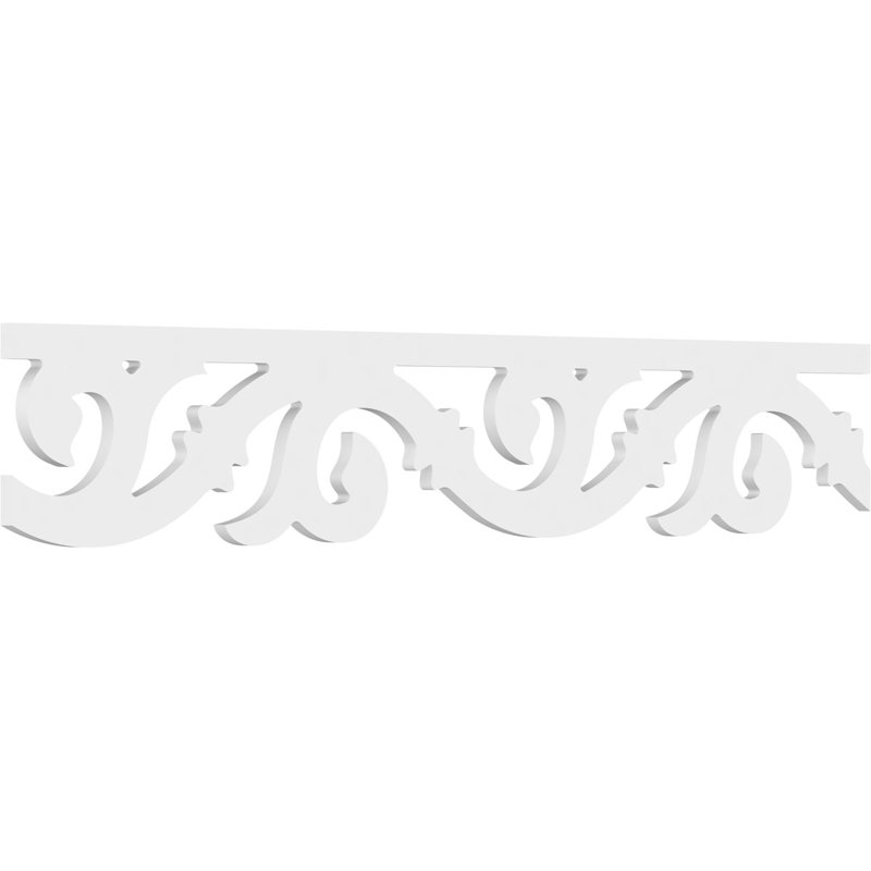 Redford Architectural Grade PVC Running Trim, 8" H x 48" W x 0.63" D