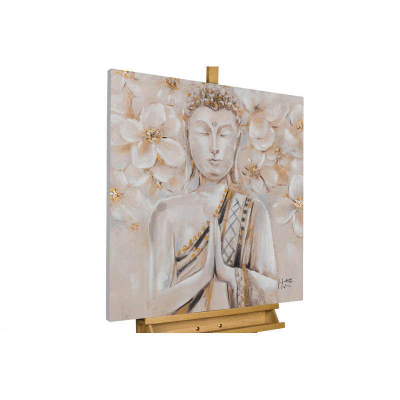 Blooming Well-Being Hand-Painted Acrylic Painting