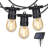 48FT 15-Bulb Solar-Powered Outdoor Standard String Lights, Shatterproof, Weatherproof, Dusk to Dawn On/Off
