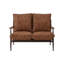 Fyre 2 Seater Faux Leather Loveseat
