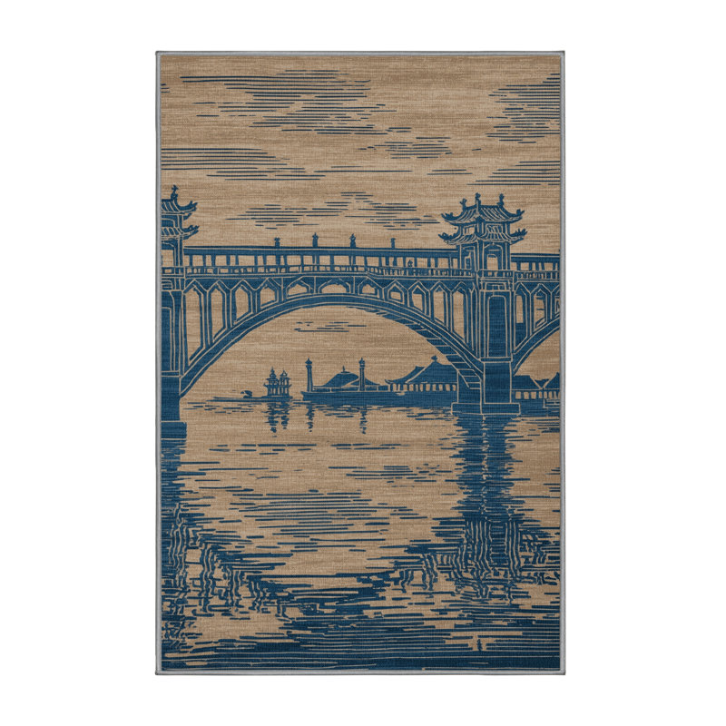 Machine Washable Art Deco Gray Area Rug, Rectangle 8' x 12'