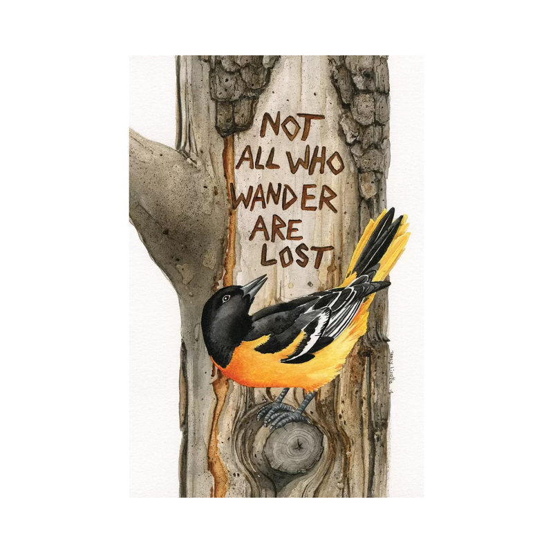 Not All Who Wander Are Lost by Tracy Lizotte - Gallery-Wrapped Canvas Giclée on Canvas, 20.32 cm H x 30.48 cm W, Canvas