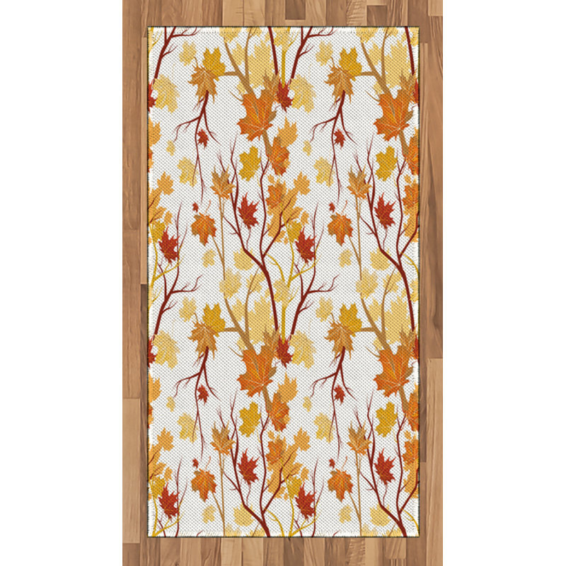 Fall High Density Long Fiber Poly Threads Decorative Area Rug Carpet, Rectangle 2'7" x 5'