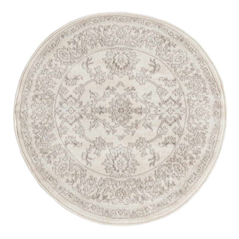 Hillyer Floral Indoor Rug, Round 3'1"