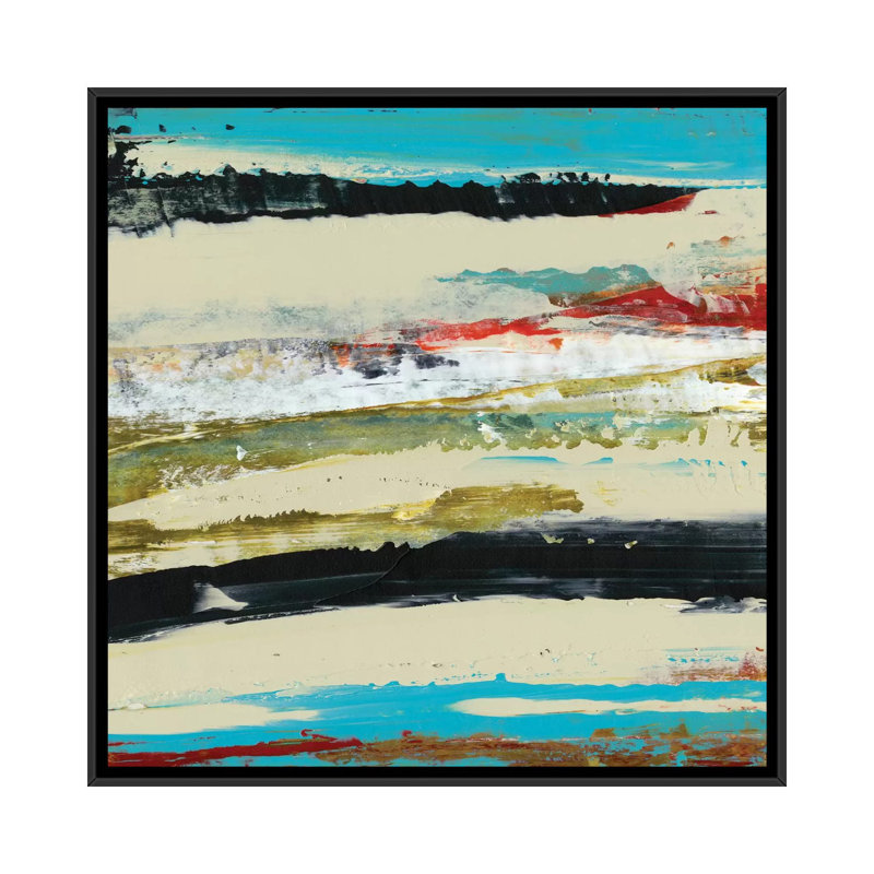 «Deconstruct View I», reproduction d'art sur toile, H 18 po x l 18 po x P 1,5 po, Toile avec cadre noir, Pas de tapis