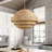 5-light brown layered adjustable iron pendant lamp
