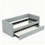 Lit de jour simple avec canapé-lit rembourré, avec rayures verticales, tissu en lin, gris-221297537-221297542