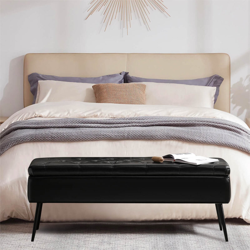 Banc de rangement Demetriades, Noir