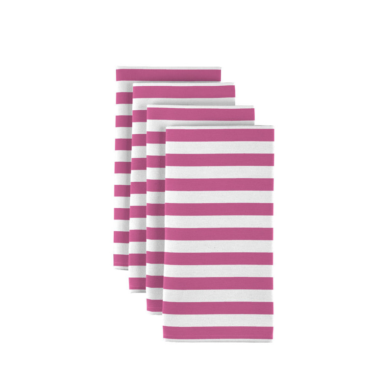 Stripes 18" Napkins, Pink
