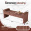 Banc rembourré l 59,4 po-175232663-175232666