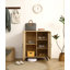 Armoire de rangement en rotin naturel double