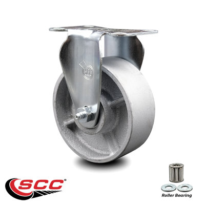 Semi-Steel Cast Iron Rigid Top Plate Caster