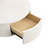 Modern Round Nesting Coffee Table With Drawer, Center Table