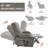 Dual Motor Infinite Recline Chenille Recliner - Heavy Duty Comfort For All Spaces