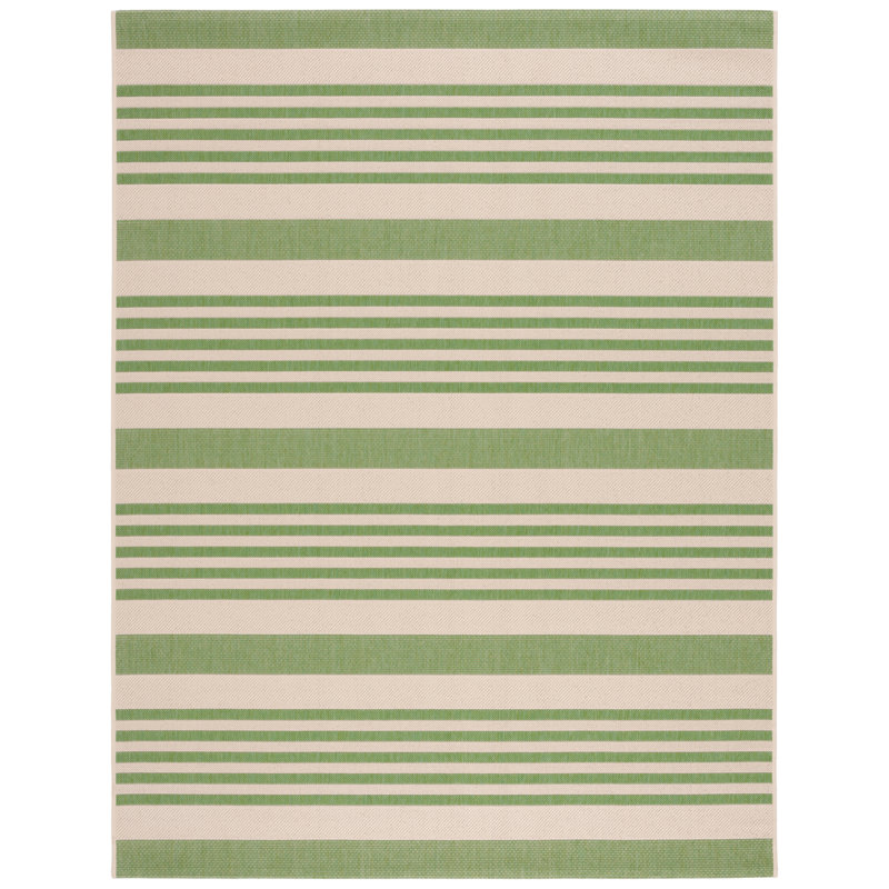 Msr Bh Martha Stewart 200 Performance Striped Rug, Rectangle 5'1" x 7'
