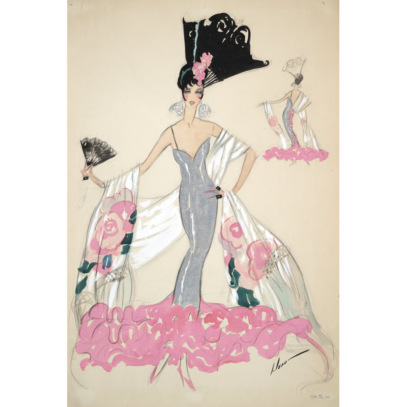 Burlesque, H 18 po x l 12 po