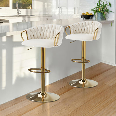 Tabouret de bar pivotant à hauteur ajustable